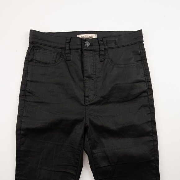 MADEWELL 10" High Rise Skinny jeans black coated jeans size 28 - Picture 6 of 10